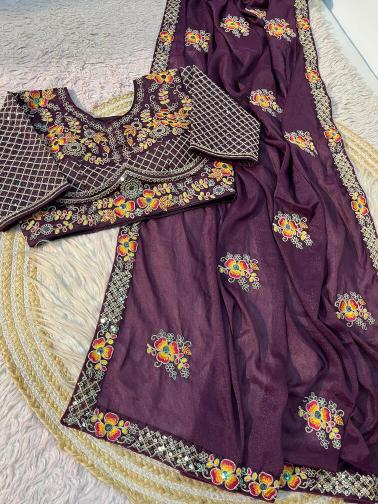 Vinayak stiched blouse saree wholesale market in surat for ladies clothes